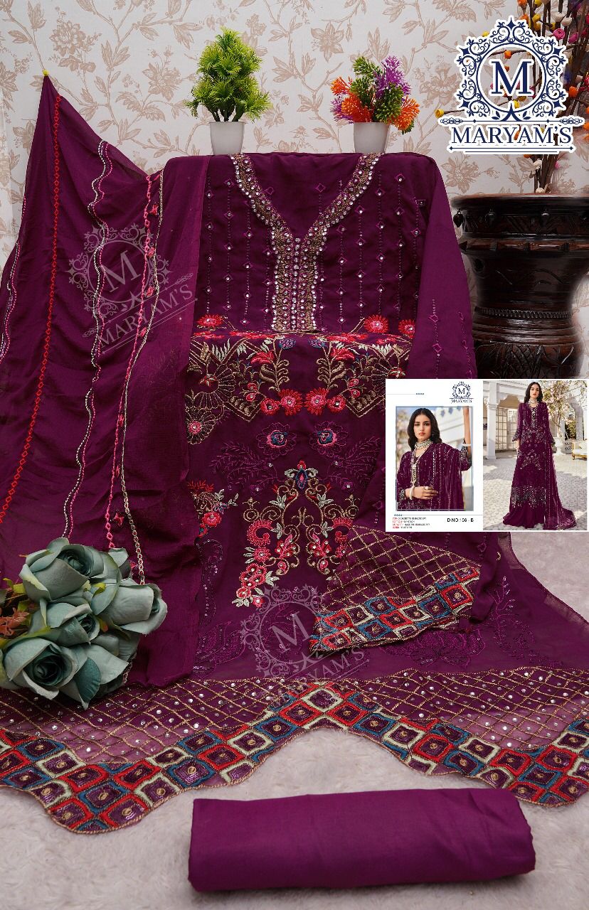 Maryams 156 Georgette Wedding Wear Pakistani Suits